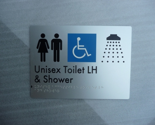 unisex accessible LH shower